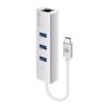 2 x Alogic USB-C to Gigabit Ethernet & 3 Port USB Hub