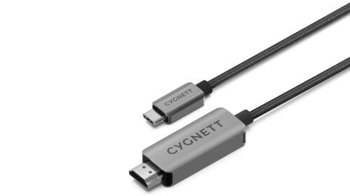 4 x Cygnett Unite 2.5m USB-C to 8K HDMI Cable - Black