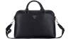 Guess Grained Edition Triangle Logo Zipper Pocket 15-inch/16-inch Laptop Bag - Black