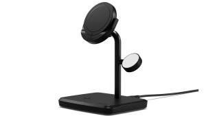 Cygnett ChargeBase Qi2.0 3-in-1 Magnetic Wireless Charger with Wall Charger - Black