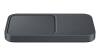2 x Samsung Super Fast Wireless Charger Duo - Dark Grey