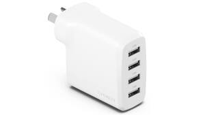 6 x Cygnett PowerPlus 24W Multi Port USB-A Wall Charger - White
