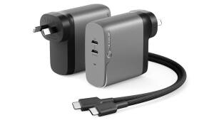 4 x Alogic 2X68 Rapid Power 68W Dual Port GaN Wall Charger - Space Grey