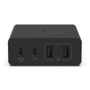 2 x Belkin BoostCharge Pro 4-Port 108w GaN Charger (Black) - JB Hi-Fi