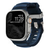 Nomad Rocky Point Band for Apple Watch 46/49 mm - Atlantic Blue/Natural Titanium Hardware