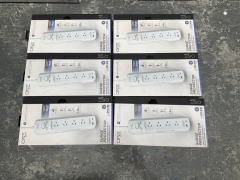 Bundle of 6 x One Product 4 Outlet Surge Protector with USB Type-A & Type-C Port - Total RRP $480