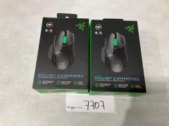 Bundle of 2 x RAZER BASILISK V3 X HYPERSPEED - Total RRP $250