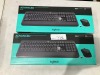 Bundle of 2 x Logitech MK540 Advanced Wireless Keyboard and Mouse Combo - Total RRP $240