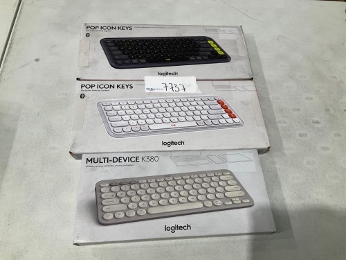 Bundle of Assorted Logitech keyboards - Total RRP $290
