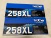2 x Brother TN258 XL BK High Yield Black Toner - Total RRP $380