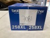 2 x Brother TN258 XL BK High Yield Black Toner - Total RRP $380 - 3