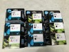 Bundle of Assorted HP 63 and 63XL Ink Cartridges - Total RRP $715