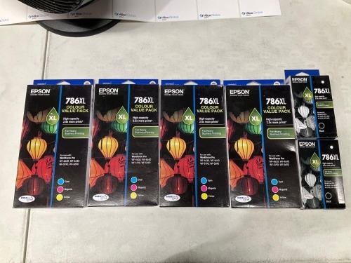 Bundle of Assorted Epson 786XL Ink Cartridges - Total RRP $1070