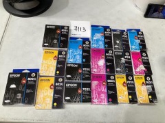 Bundle of Assorted Epson 802 and 702 Ink Cartridges - Total RRP $1100