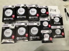 Bundle of Assorted Calidad Alternative for Hp Ink Cartridges - Total RRP $1000