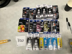 Bundle of Assorted Epson Ink Cartridges - Total RRP $750