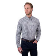 Thomas Cook - Mens Lyle Long Sleeve Shirt - Navy / Green - T5W1118039 - Size M