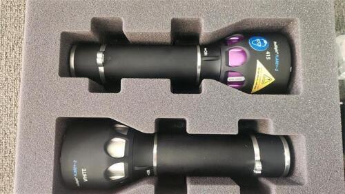 Purple 415 & White 400-700nm Forensic 2-Head Polilight Flare+2 Forensic Light Source (Torch) Kit - Australian RRP $4,000