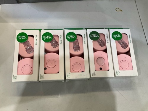 Bundle of 5 x Frank Green - Duo Lid Pack - Pink - Total RRP $199.75