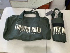 Bundle of 2 x Country Road - Tote Bag - Organic Heritage Duffle - Green - Total RRP - $199.90