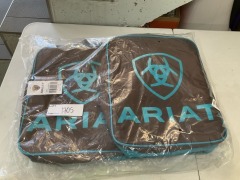 Full_refund*Ariat - Gear Bag - Turquoise/Brown - 4-600TQ - RRP $114.95