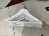 Bundle of 100 x White Wood Coat Hangers - Assorted styles