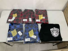 Bundle of 5 x Assorted Flannelette's & 1 x The Mad Hueys Shorts - Assorted Sizes - Total RRP $174.70