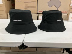 Bundle of 4 x Country Road Bucket Hats - Sizes Small and Medium - Total RRP $199