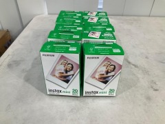 Bundle of 10 x Fujifilm Instax Mini Film (20 Pack)
