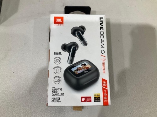 Add Description - JBL Live Beam 3 TWS Noise Cancelling In-Ear Headphones (Black)
