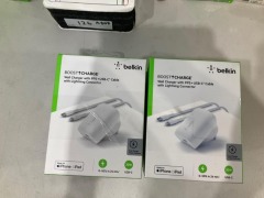 Bundle of 10 x Belkin BoostCharge USB-C PD 3.0 PPS Wall Charger 30W