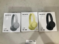 Sony WH-CH520 Wireless On-Ear Headphones - Assorted Colours