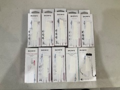 Bundle of Assorted Sony Earphones