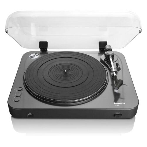 Lenco L-85BK Semi-Automatic Record Player - Black