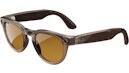 Ray-Ban Meta Headliner AI Glasses - Shiny Warm Stone Transparent Frame with Tint to Saffron Yellow Transitions Lens