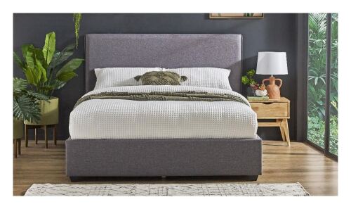 Traylee Gaslift Queen Bed - Charcoal