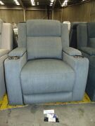 LEMAN Fabric Single Seater recliner Lounge - LAVA - 2