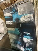 Black, Blue, Grey Artwork 150 x 100cm
