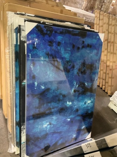 Blue, Black Artwork 150 x 100cm