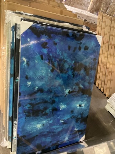 Blue, Black Artwork 150 x 100cm