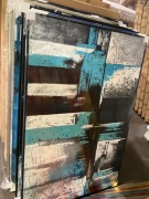 Black, Blue, Grey Artwork 150 x 100cm