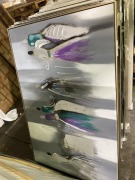 Faceless Women Artwork Purple, Grey, Green tones 150 x 100cm