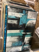 Black, Blue, Grey Artwork 150 x 100cm