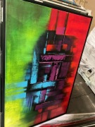 Bold Red, Green, Blue Artwork 150 x 100cm