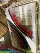 Brown, Red, Black Artwork 150 x 100cm