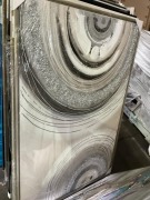 Grey, Silver Artwork 150 x 100cm