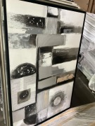 Black, Silver Artwork 150 x 100cm