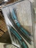 Black, Teal, White, Grey Artwork 150 x 100cm