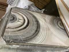 Grey, Silver Artwork 150 x 100cm