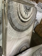 Grey, Silver Artwork 150 x 100cm